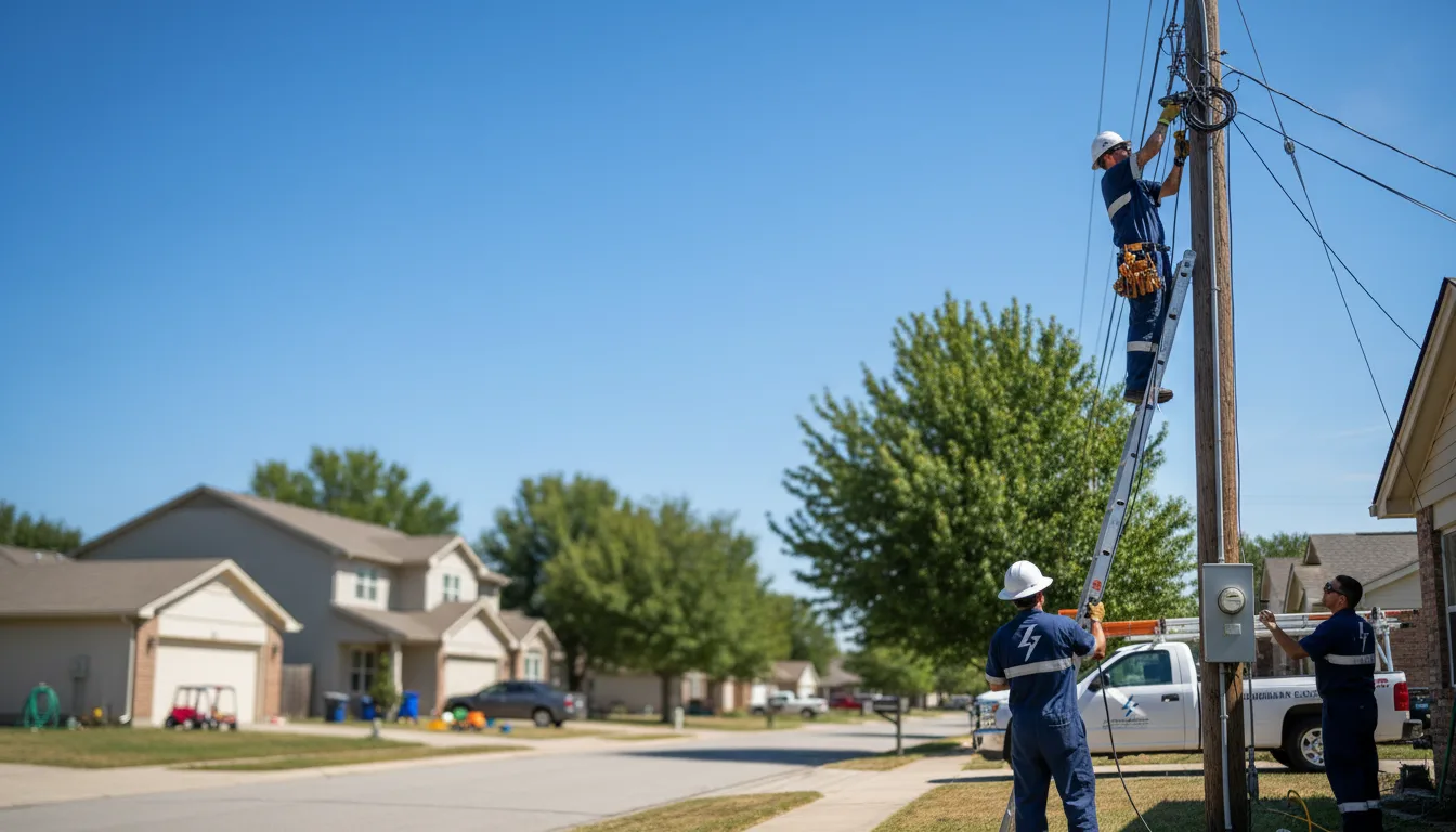 Residential electrician providing installation services in Roggen, CO
